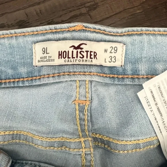Hollister super skinny Light Blue Jeans size 9 - Picture 3 of 3